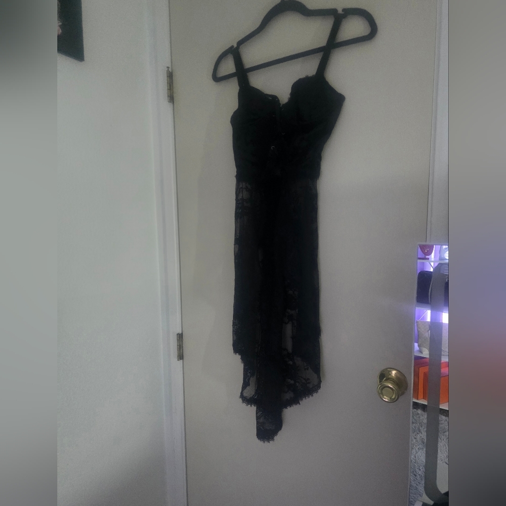 Killstar Black Elegant Bustier Long Duster Corset Top (NWOT)(XS)(DEADSTOCK)🖤